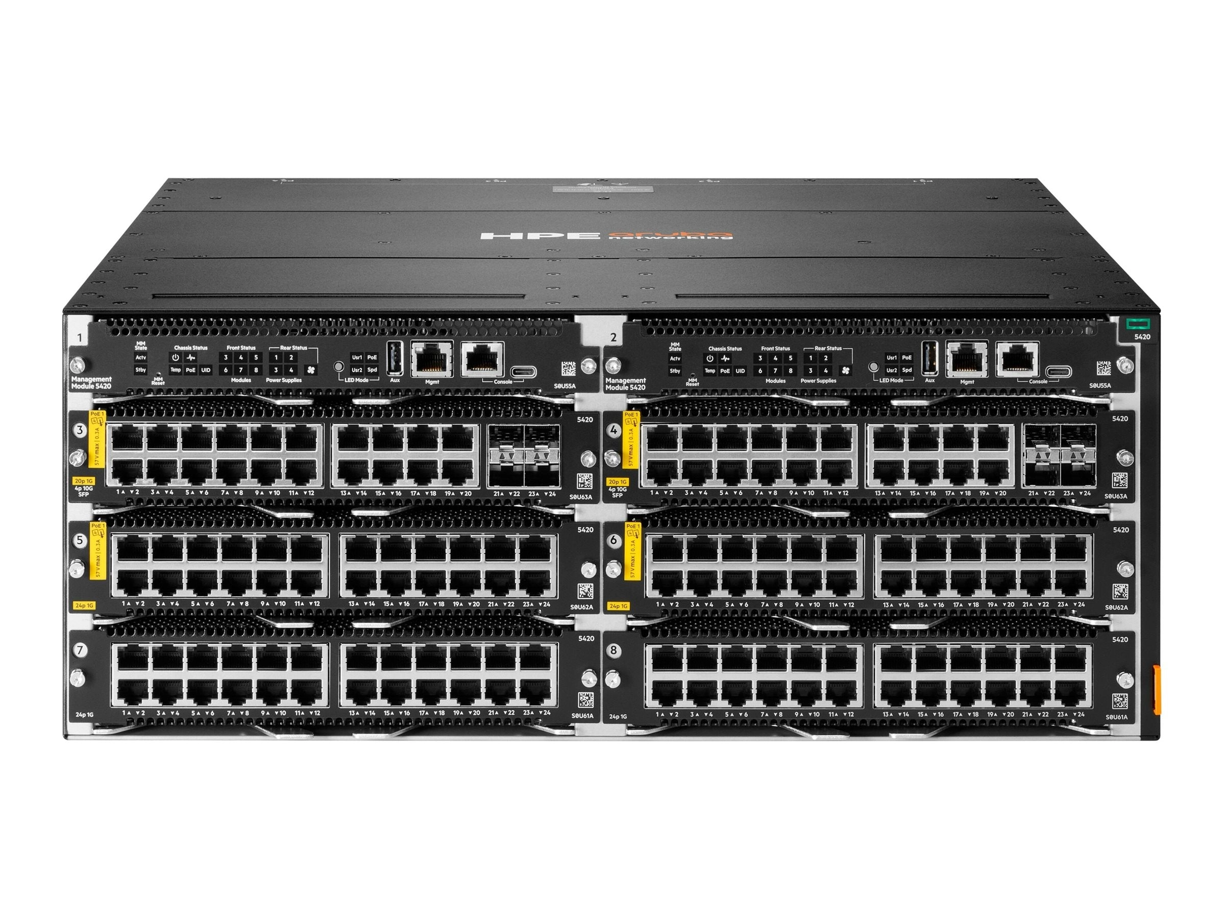 HPE Aruba Networking CX 5420 16p Smart Rate 1G/2.5G/5G Class6 PoE Module - Switch - L3 - managed - 16 x 1/2.5/5GBase-T POE  - S0U66A