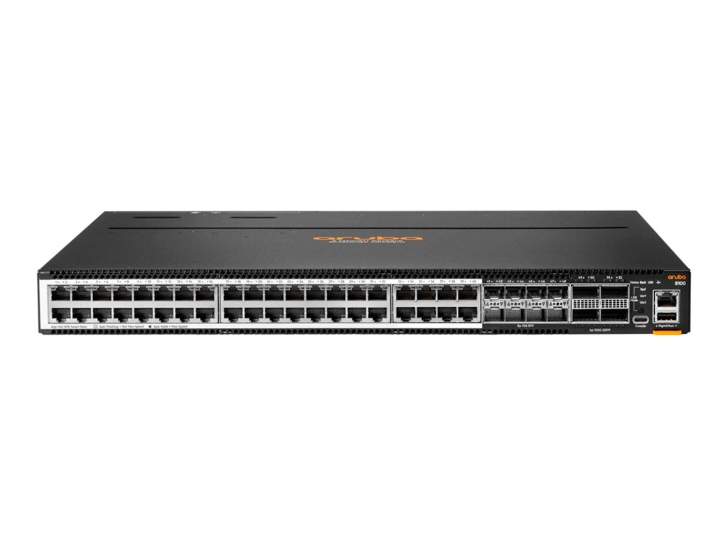 HPE Aruba Networking CX 8100 40x10GBase-T 8x10G SFP  4x40/100G QSFP28 Switch - Switch - L3 - managed - 40 x 100/1000/2.5G/5G/10GBase-T R9W92A#B2B