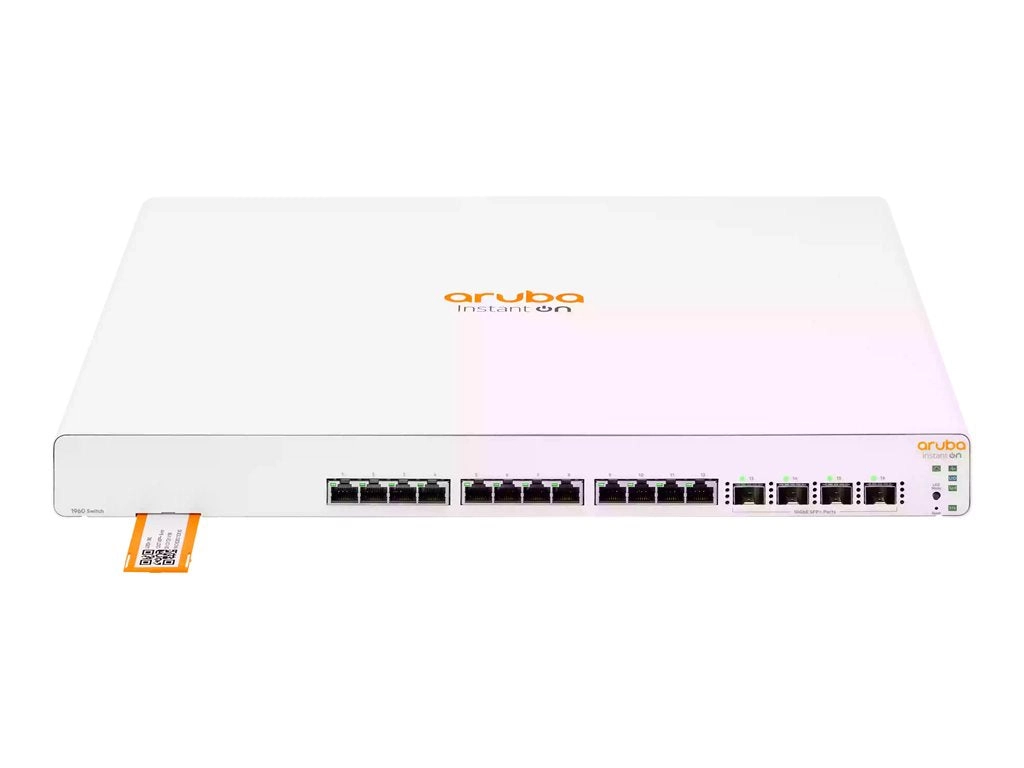 HPE Networking Instant On 1960 12XGT 4SFP  Switch - Switch - L2  - smart - 12 x 100/1000/10000   4 x 10 Gigabit SFP  - desktop, JL805A#B2E