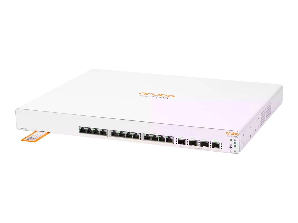 HPE Networking Instant On 1960 12XGT 4SFP  Switch - Switch - L2  - smart - 12 x 100/1000/10000   4 x 10 Gigabit SFP  - desktop, JL805A#B2E