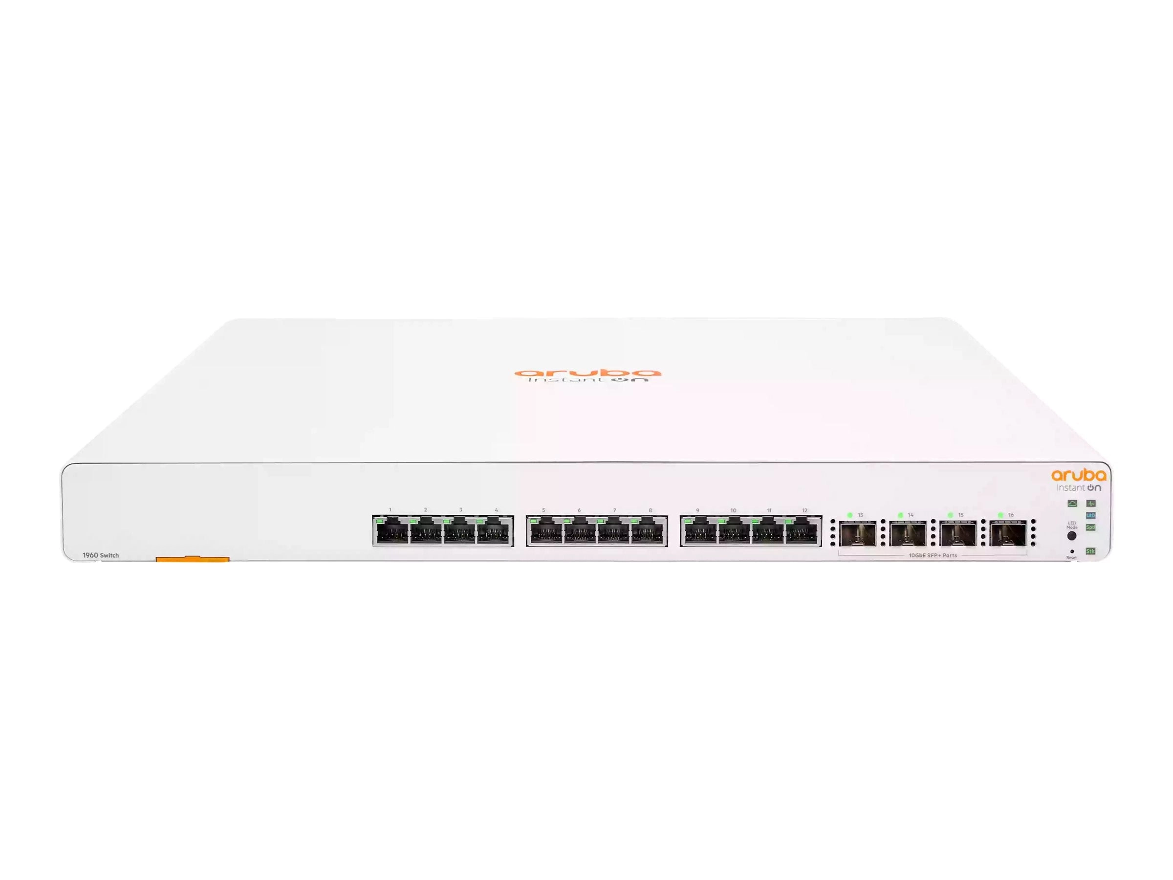HPE Networking Instant On 1960 12XGT 4SFP  Switch - Switch - L2  - smart - 12 x 100/1000/10000   4 x 10 Gigabit SFP  - desktop, JL805A#B2E