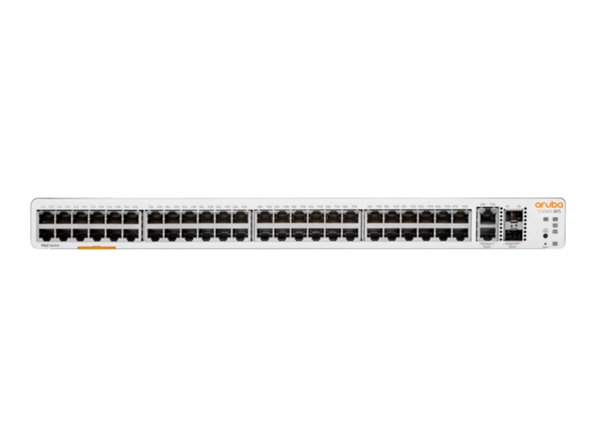HPE Networking Instant On 1960 48G 2XGT 2SFP  Switch - Switch - managed - 48 x 10/100/1000   2 x 10 Gigabit SFP    2 x 100/1000/10GBase-T JL808A#B2E