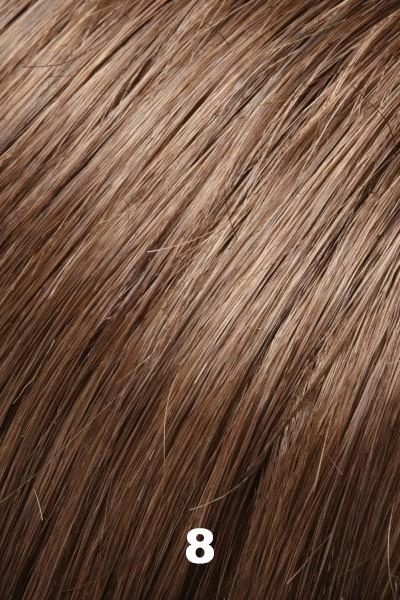 Jon Renau Toppers - EasiPart XL French 8" (#752) - Remy Human Hair