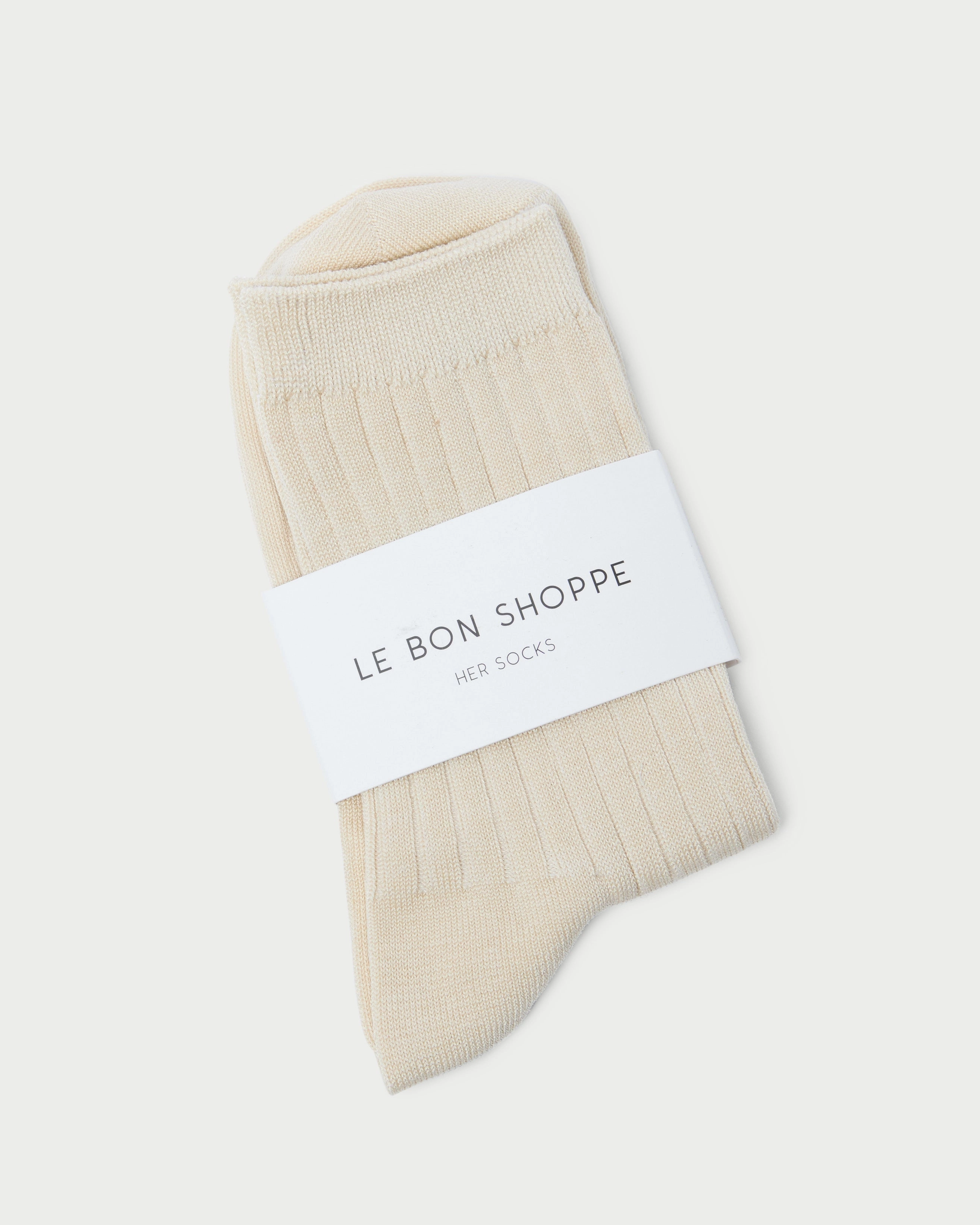 Le Bon Shoppe White Trouser Sock