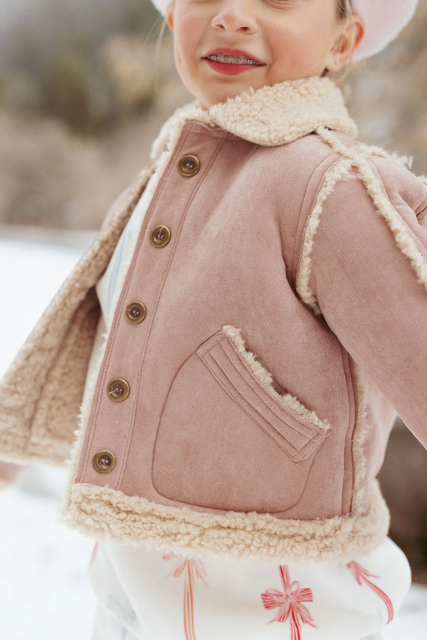 Mini Blush Coat in Pink - FINAL SALE