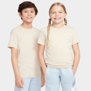 Nike Sportswear Juniors' Embroidered Futura T-Shirt / Sand Drift