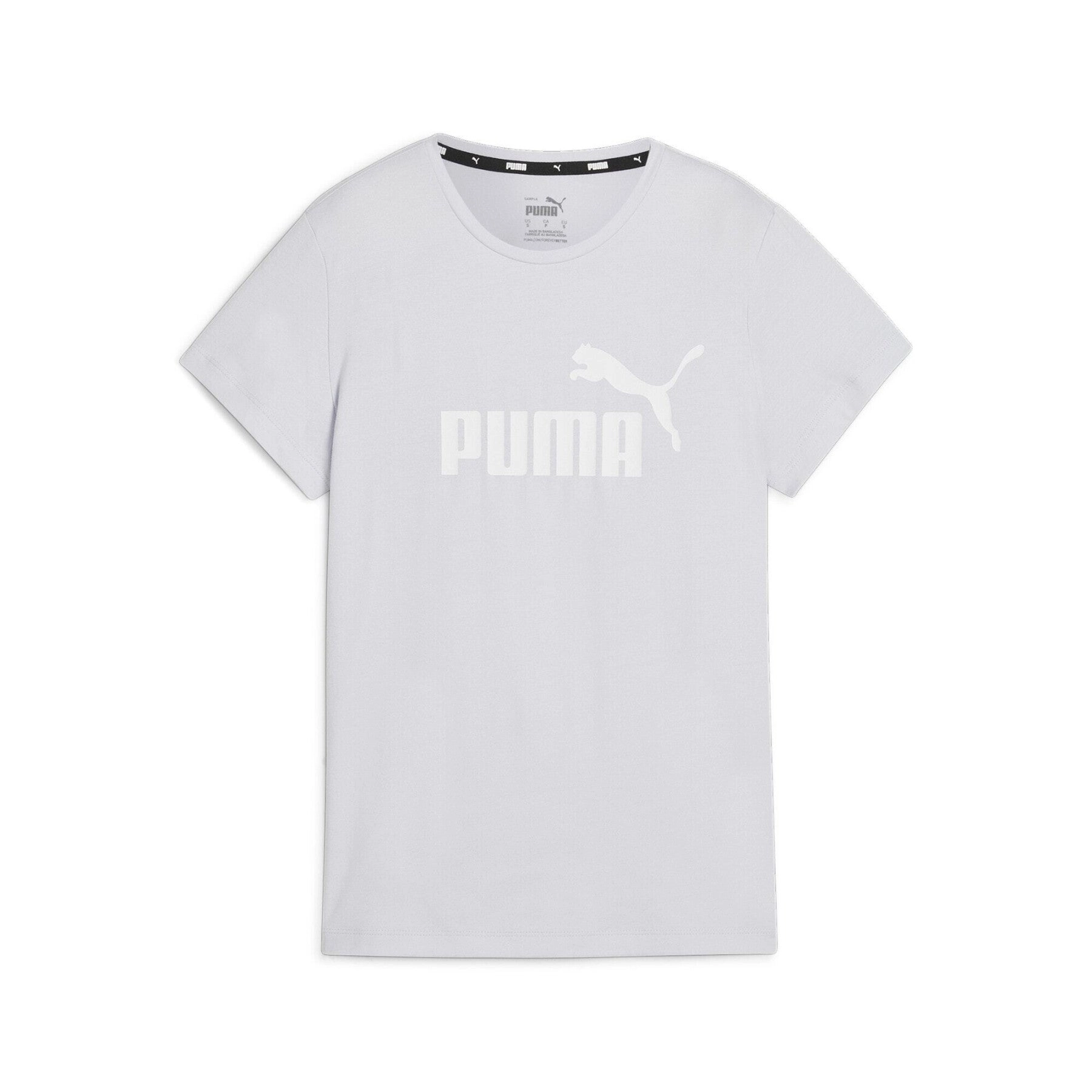 PUMA WOMEN'S ESSENTIALS LOGO SILVER TEE