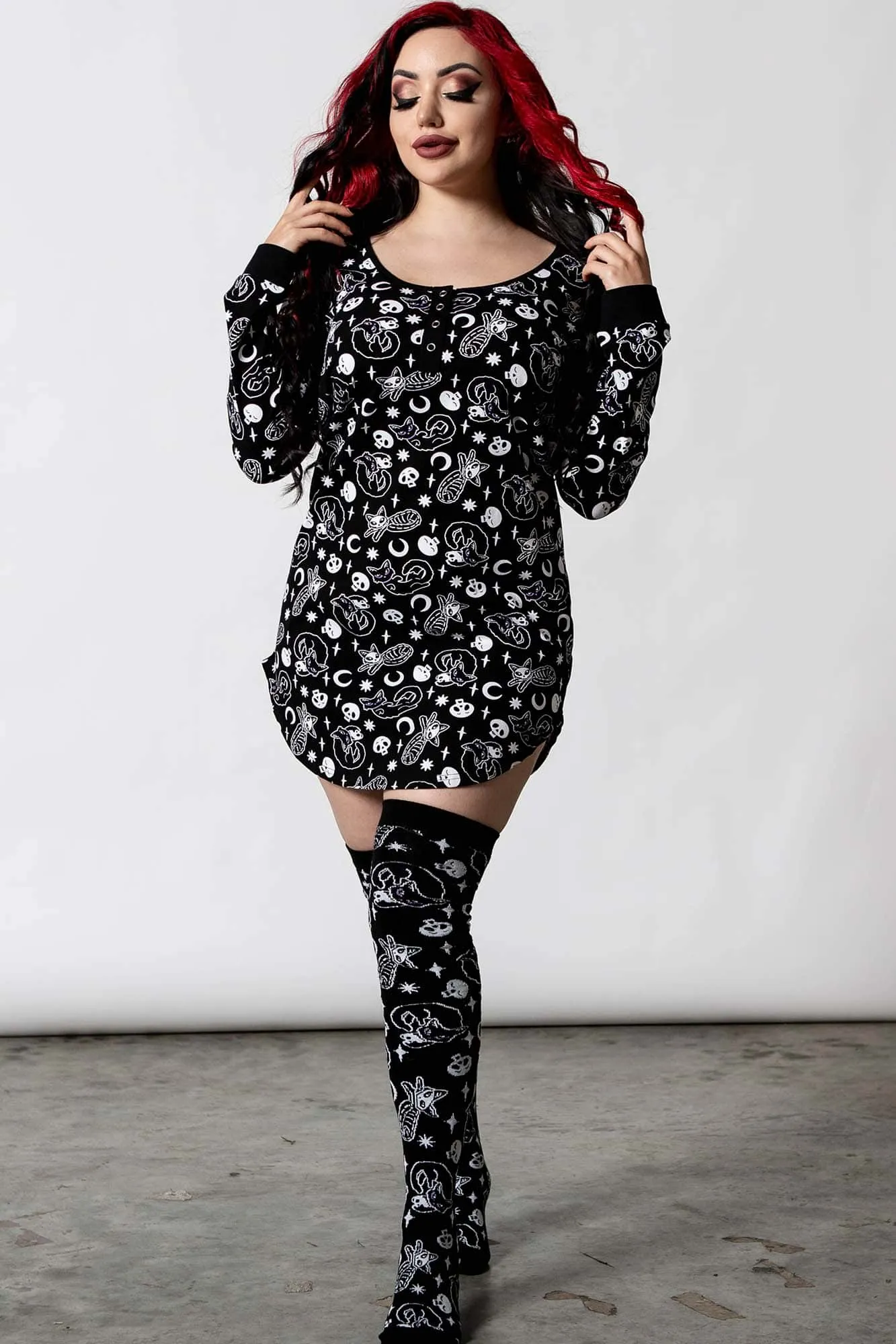 Purr Off Lounge Dress [B] - Resurrect