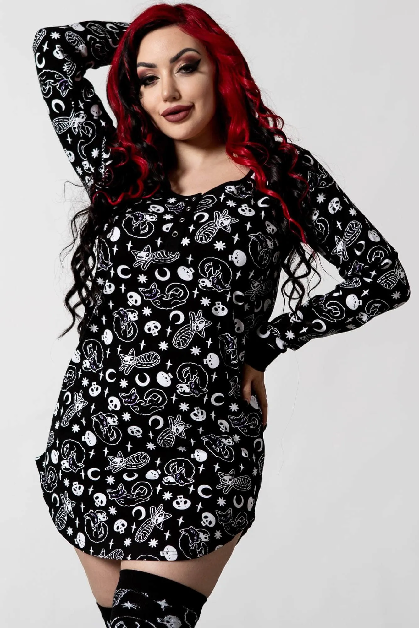 Purr Off Lounge Dress [B] - Resurrect