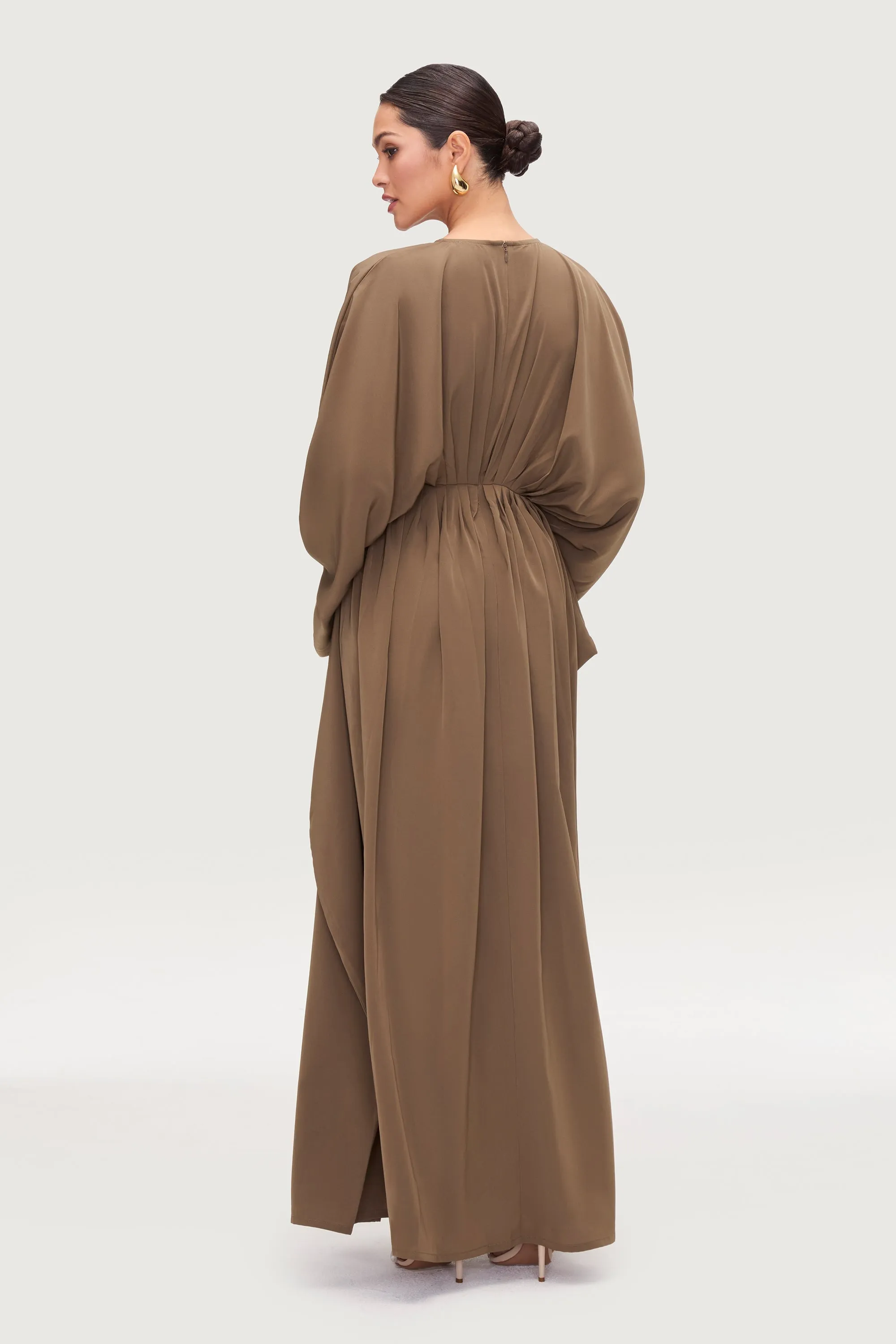 Rawiyah Pleated Kaftan - Olive