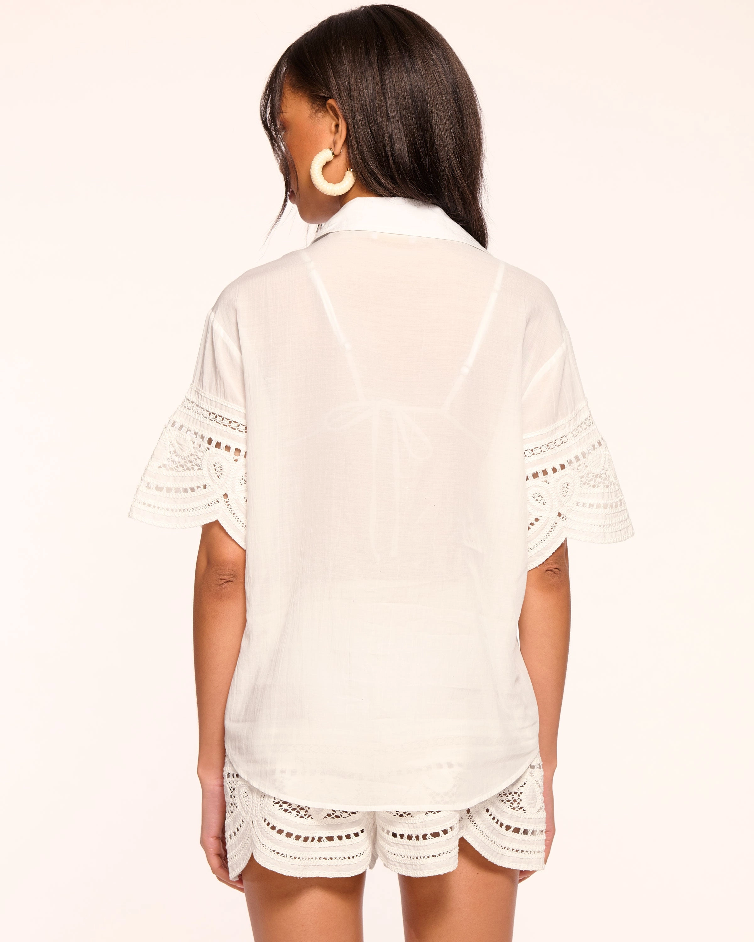 Shamaya Short Sleeve Coverup Top