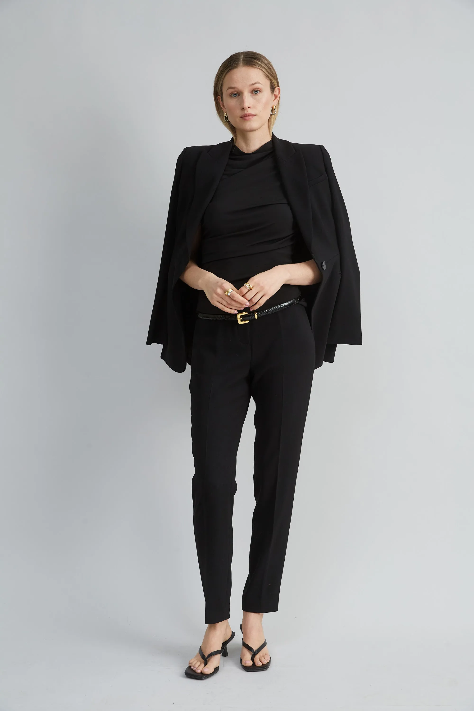 Slim Crepe Inseam Pant