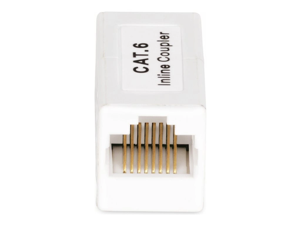 StarTech.com RJ45 Coupler, Inline Cat6 Coupler, Female to Female (F/F) T568 Connector, Unshielded Ethernet Cable Extension (IN-CAT6-COUPLER-U1)