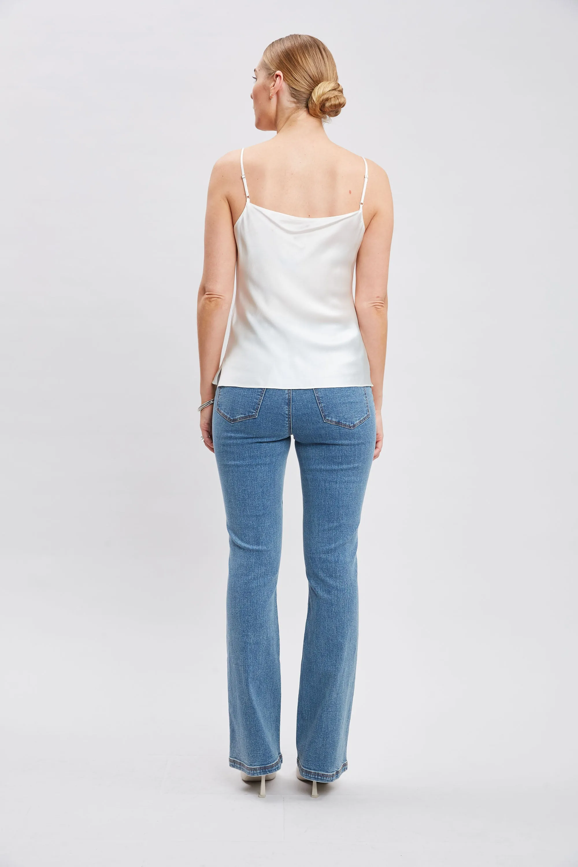 Stretch Silk Satin Cami