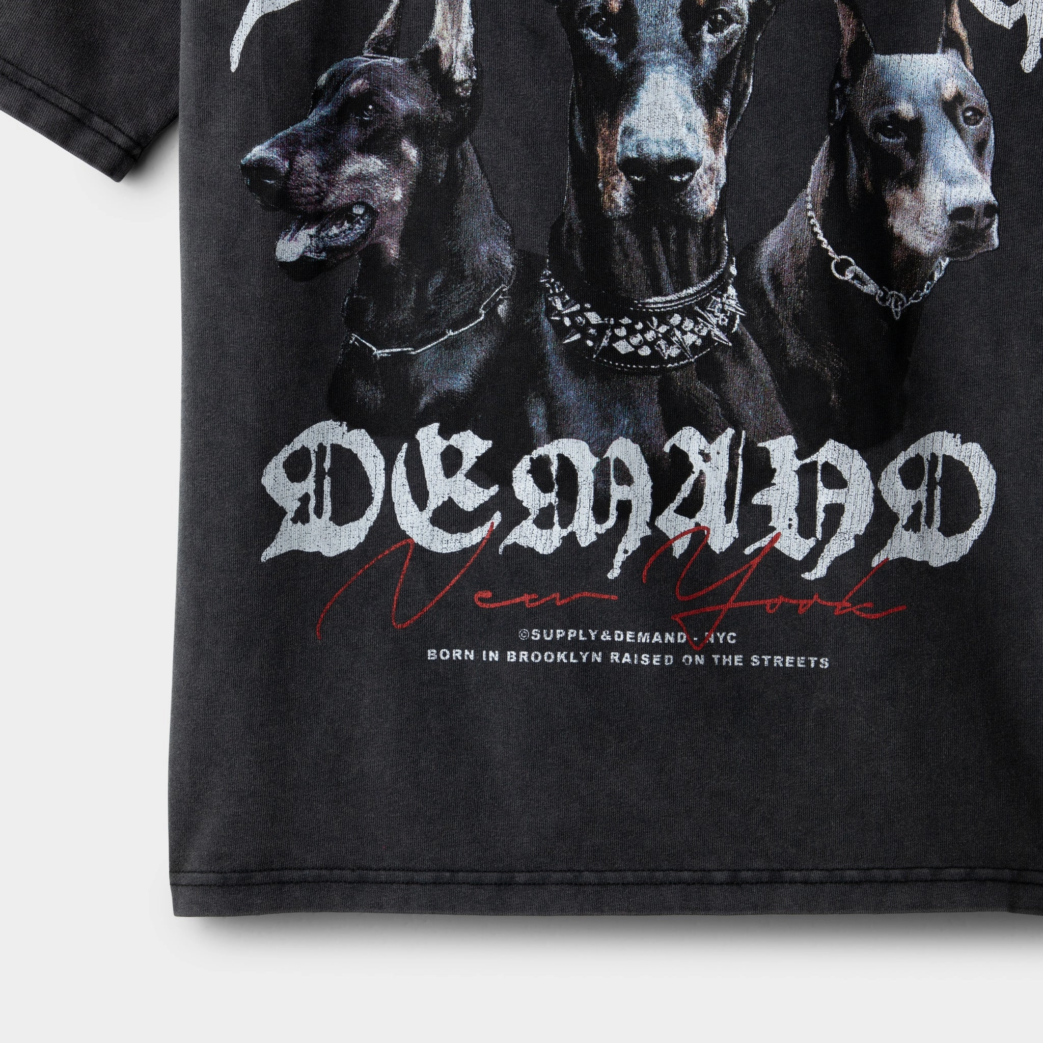 Supply & Demand Junior Boys' Brooker Tee / Washed Black