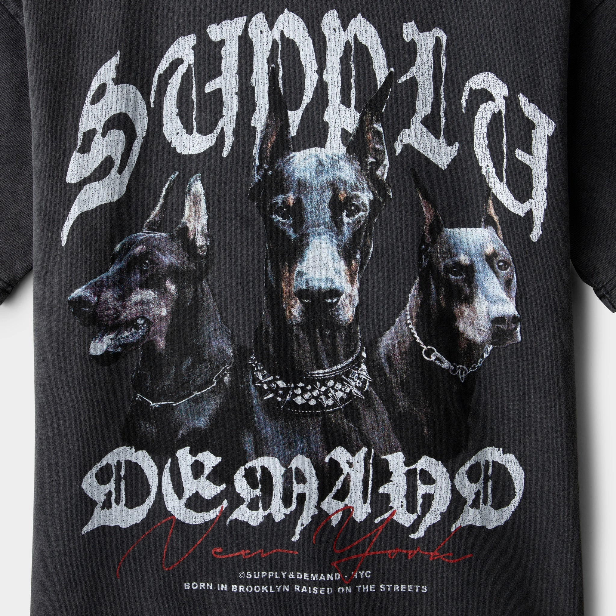 Supply & Demand Junior Boys' Brooker Tee / Washed Black
