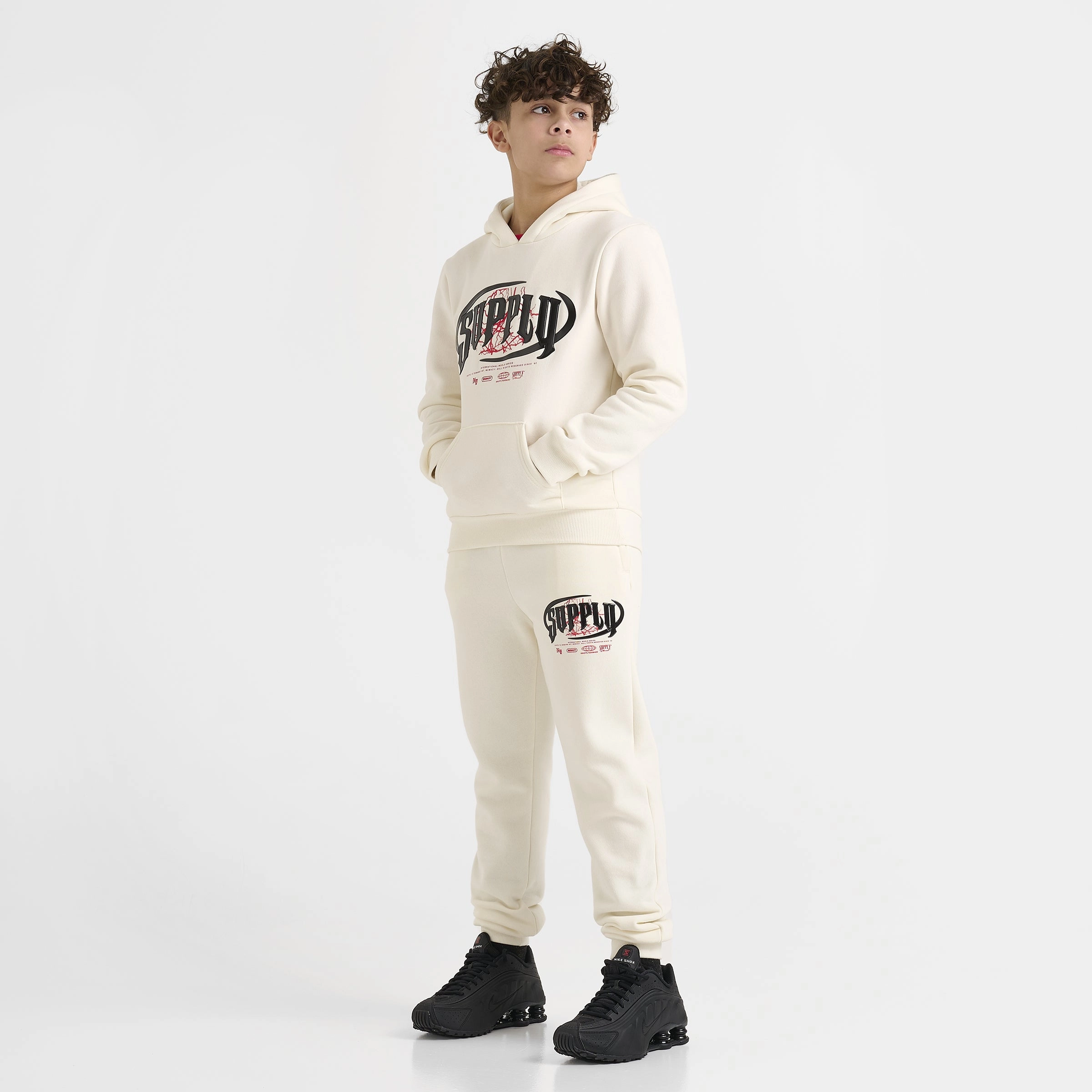 Supply & Demand Junior Boys' Chrome Jogger Pants Tofu / Chinese Red