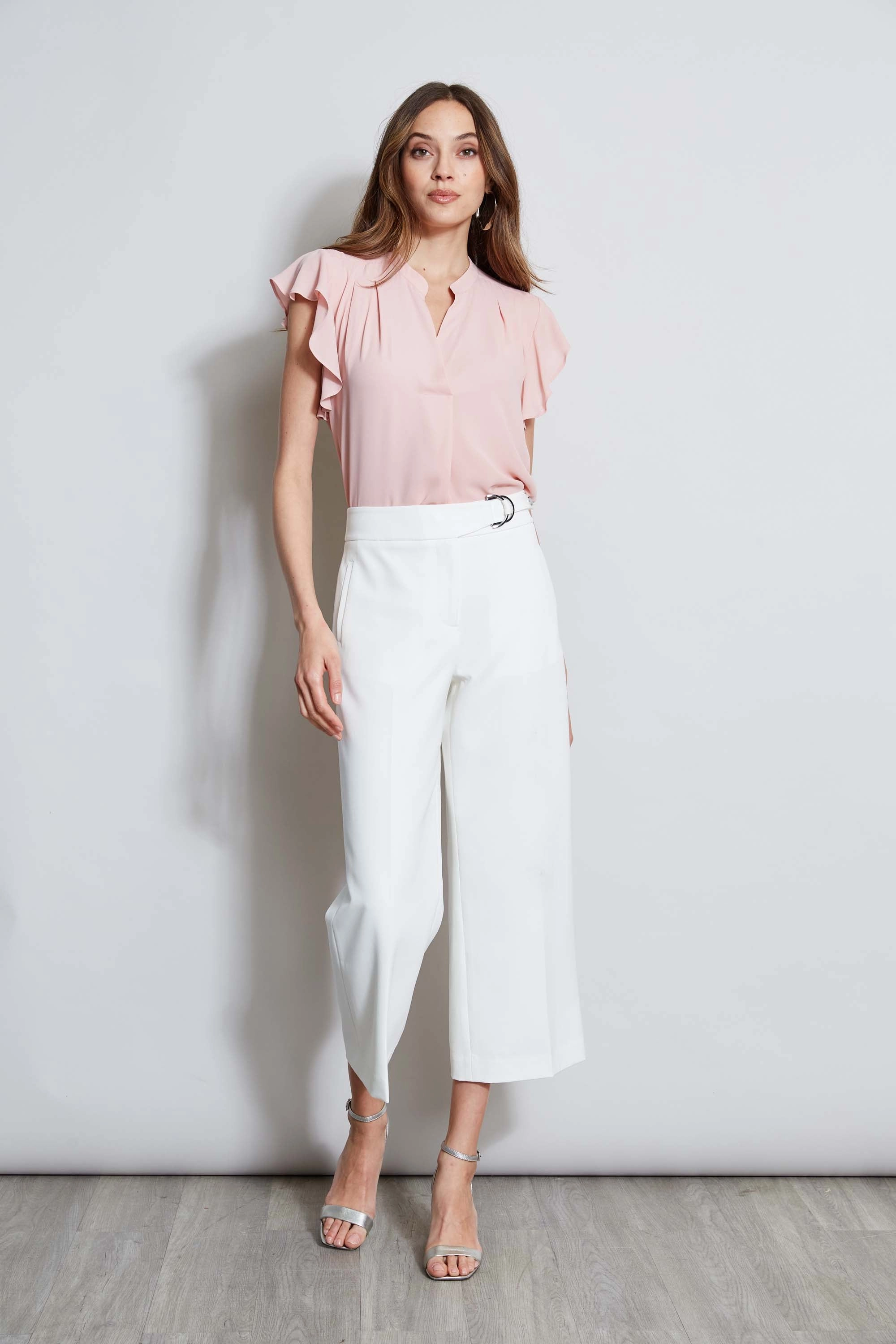 T-Tahari Cropped Wide Leg Pant