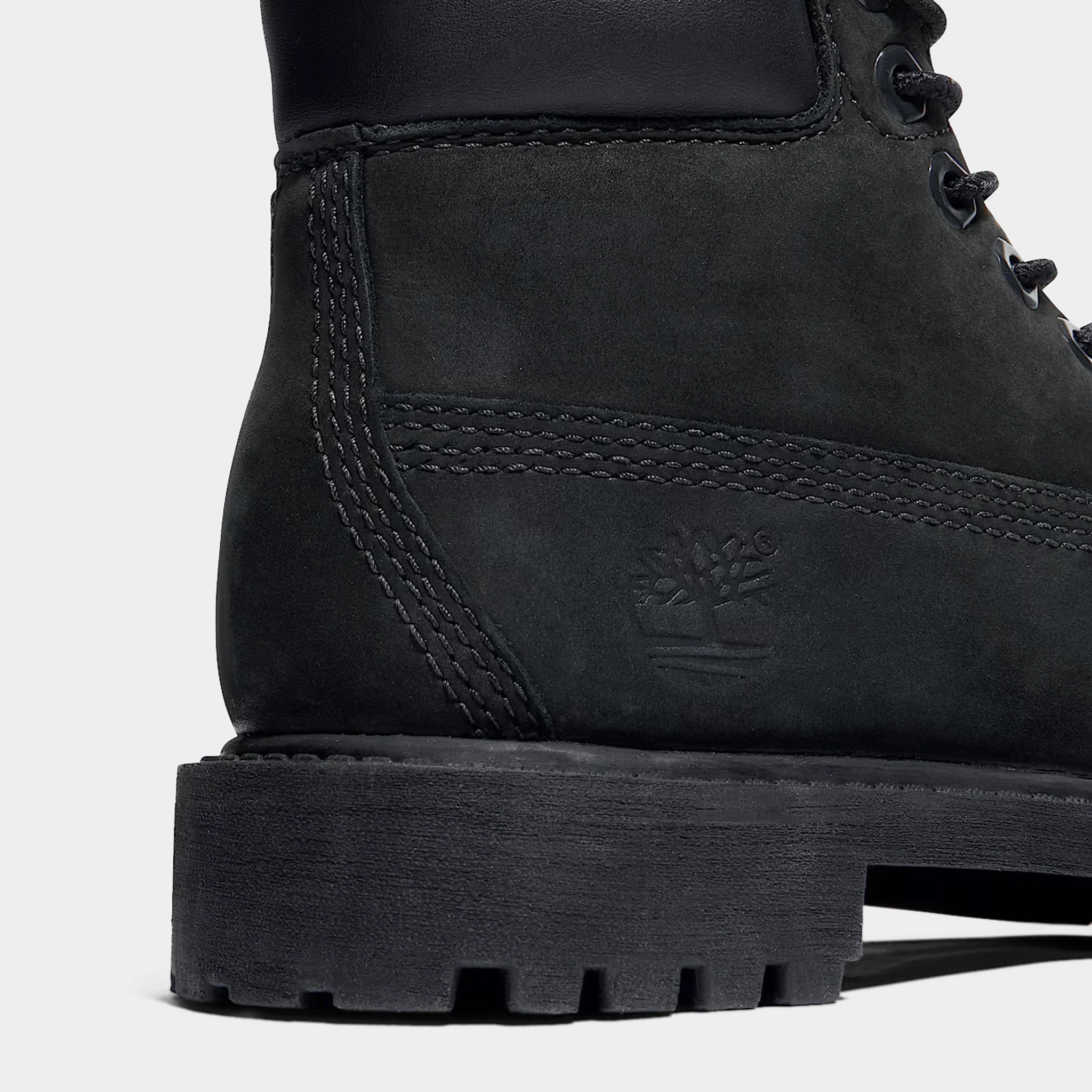 Timberland Childrens' 6 Inch Waterproof Boots / Black Nubuck