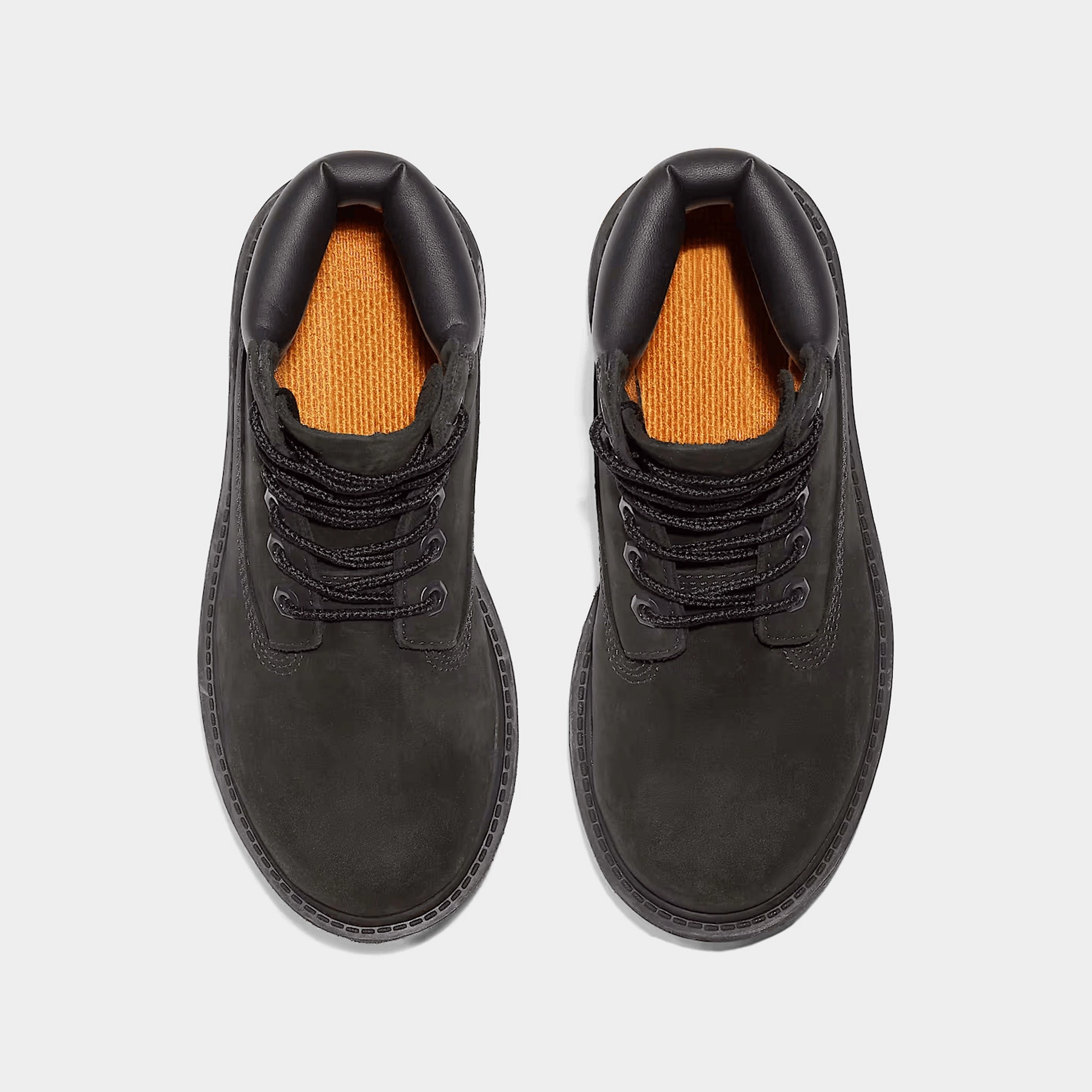 Timberland Childrens' 6 Inch Waterproof Boots / Black Nubuck