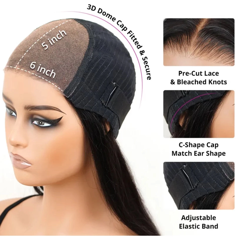 Tuneful Glueless Short Wool Roll Curly Lace Front Human Hair Wigs