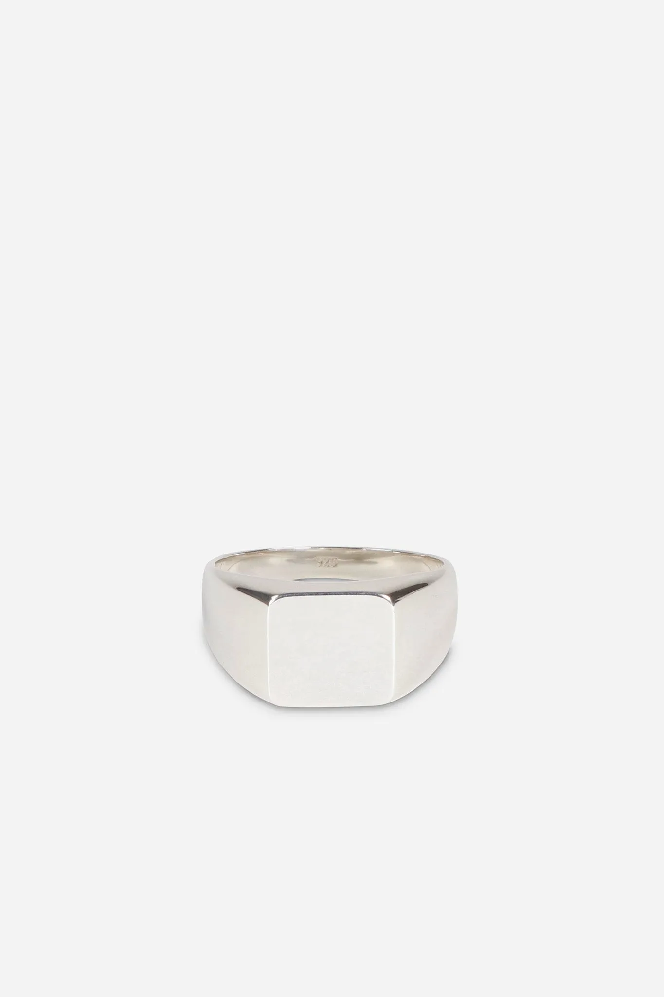 TYPE 009 Square Signet Ring 925 Sterling Silver