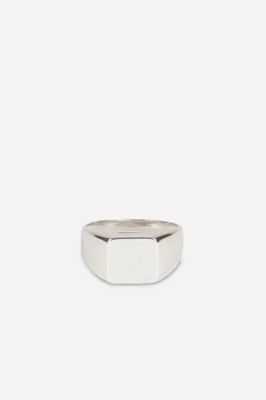 TYPE 009 Square Signet Ring 925 Sterling Silver