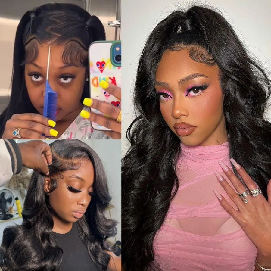 Upgrade Pre Everything 13X6 Lace Front Wigs Body Wave Wear & Go Pre Max Wig