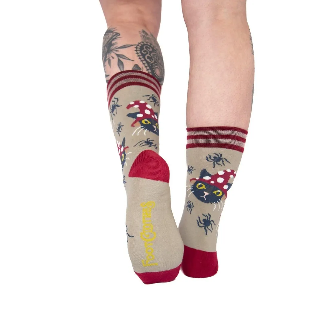 Witchy Whiskers Crew Socks
