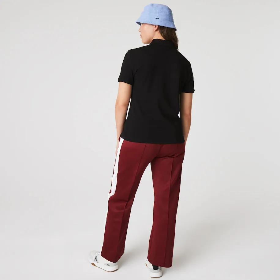 Women's Slim Fit Stretch Cotton Piqué Polo Black