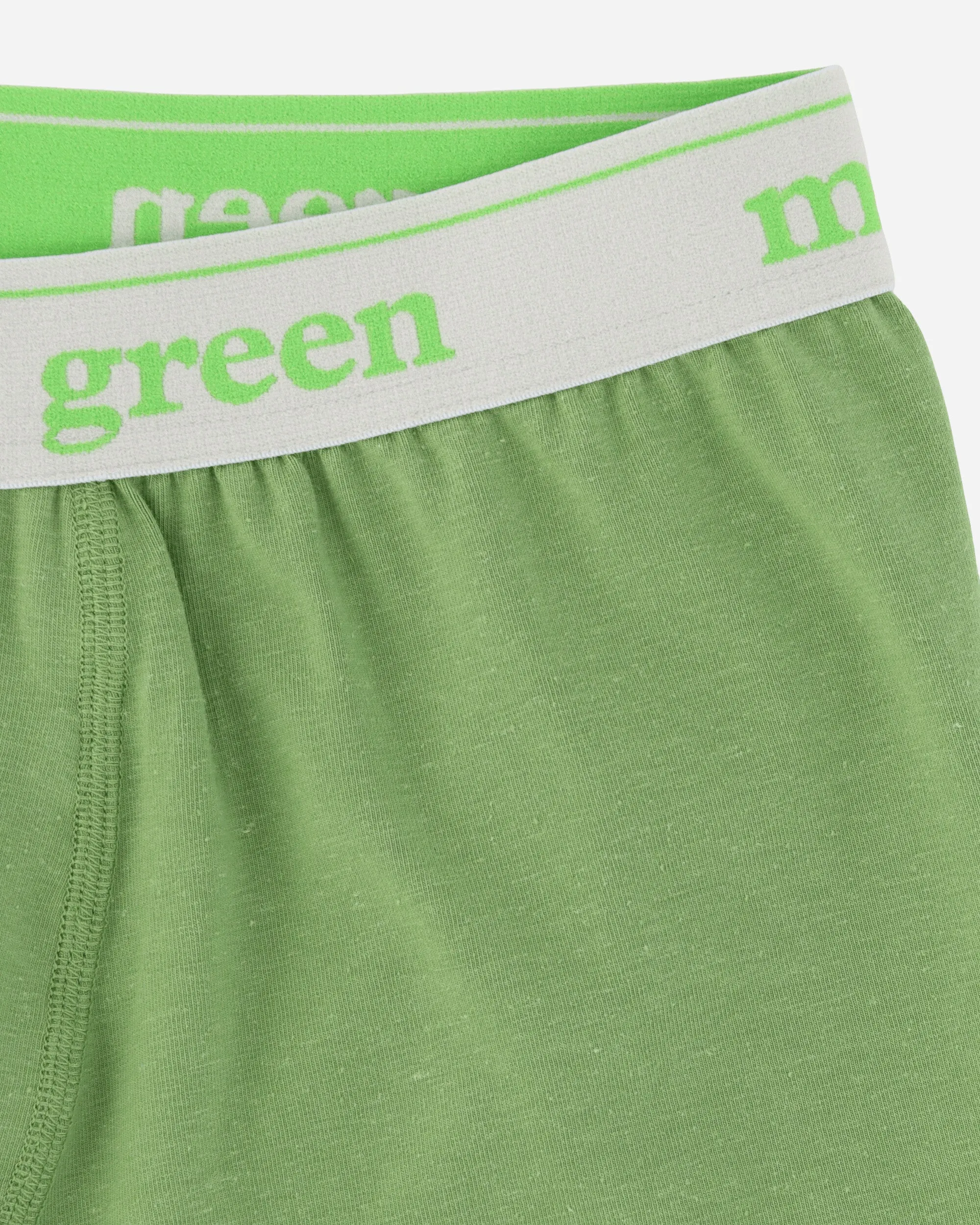 Wordmark Hemp Boxers Chlorophyll / Navy
