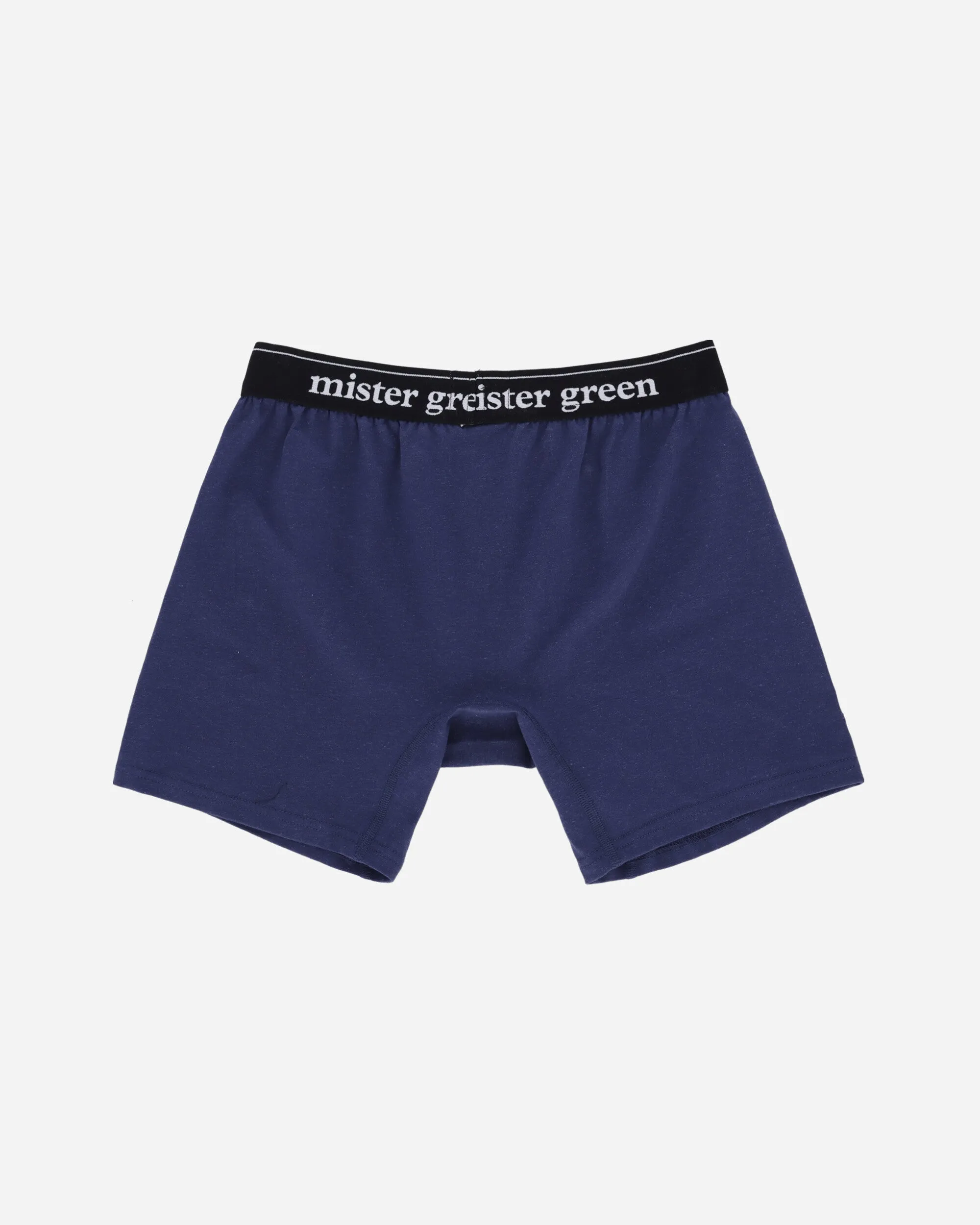 Wordmark Hemp Boxers Chlorophyll / Navy