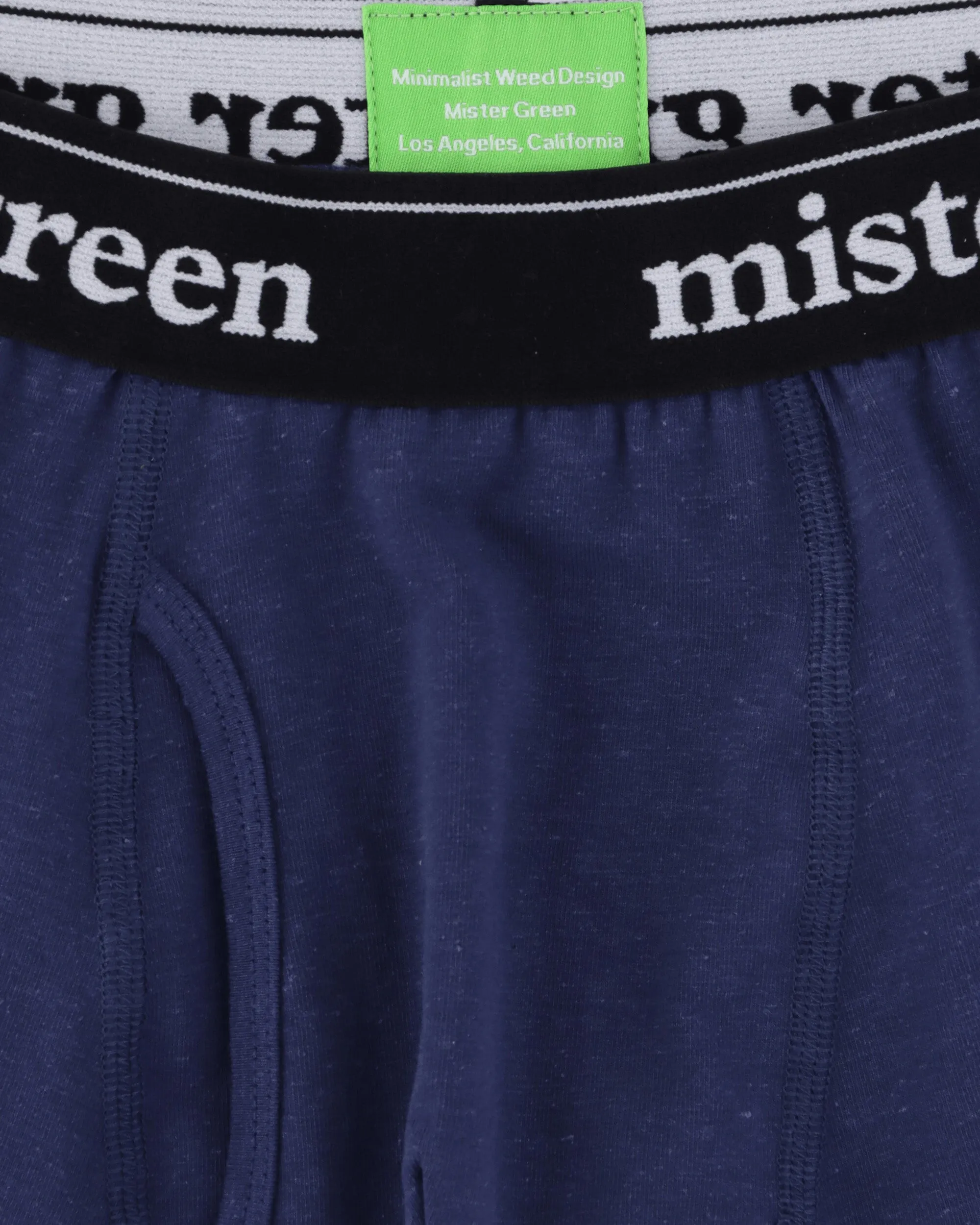 Wordmark Hemp Boxers Chlorophyll / Navy