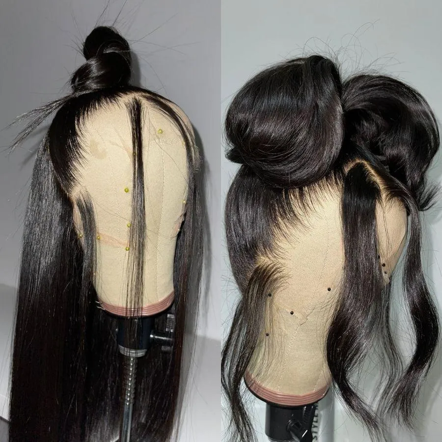 WOWANGEL Skinlike Real HD Full Lace Wig Straight Pre Plucked Clean Hairline