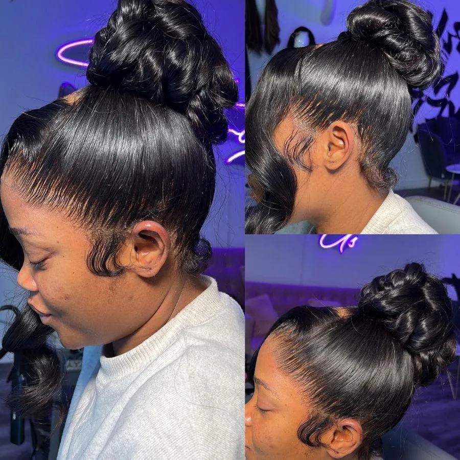 WOWANGEL Skinlike Real HD Full Lace Wig Straight Pre Plucked Clean Hairline