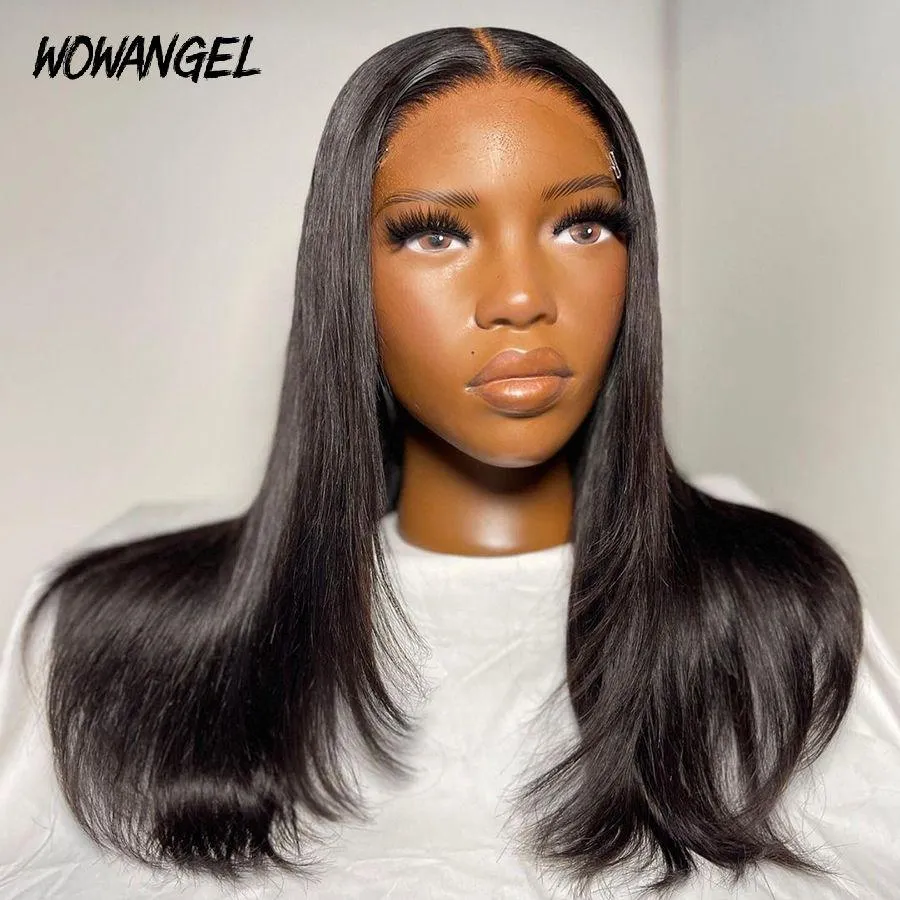 WOWANGEL Wear & Go 5x5 HD Lace Closure Wig Straight Pre-Everything Glueless Wig