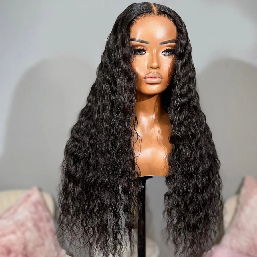 WOWANGEL Wear & Go Water Wave 5x5 Skinlike Real HD Lace Closure Wig Glueless Wig