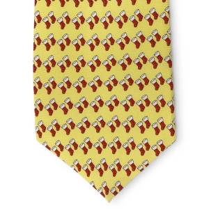 Xmas Stockings: Tie - Yellow
